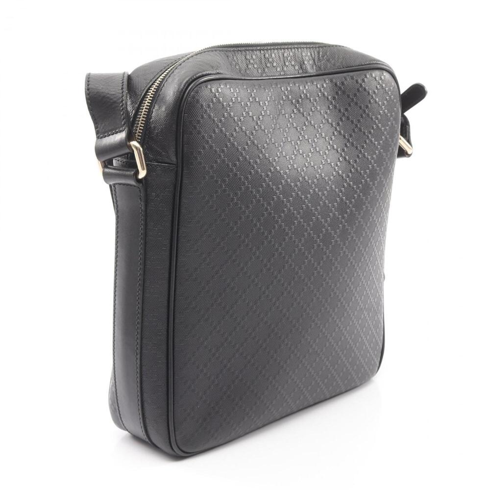 GUCCI Black Leather Shoulder Bag - Picture 2 of 9